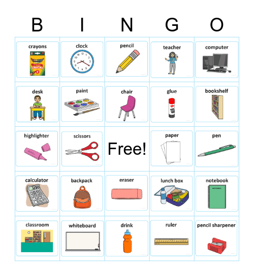 Education Week Bingo Card