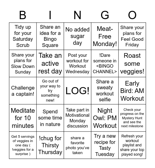 HUNTER GATHERER BINGO Card