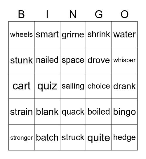Archer Bingo Card