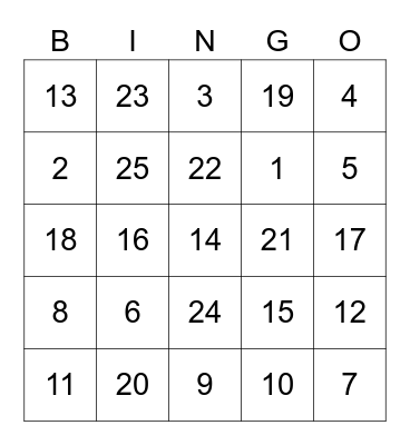 ATI Summer Trip 2023 Bingo Card