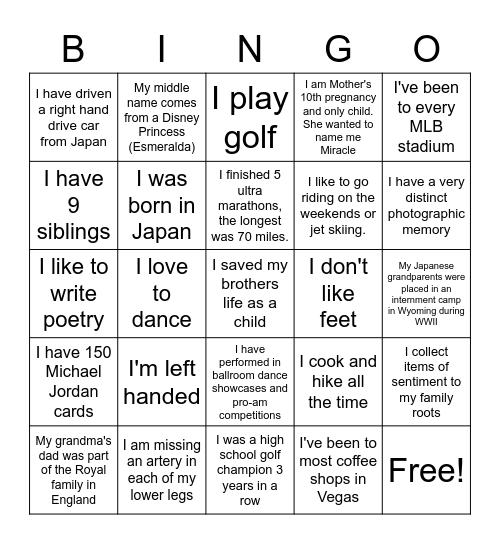 CBSS BINGO Card