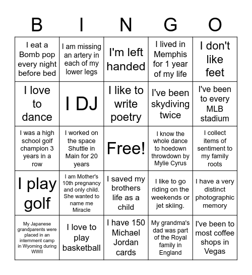 CBSS BINGO Card