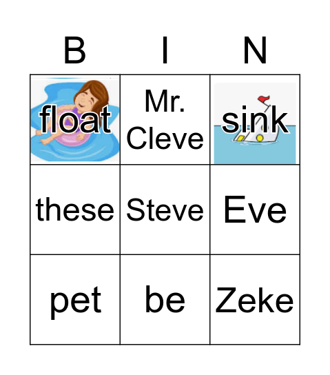 DL GR2 Unit3 Week3 Water Camp Bingo Card