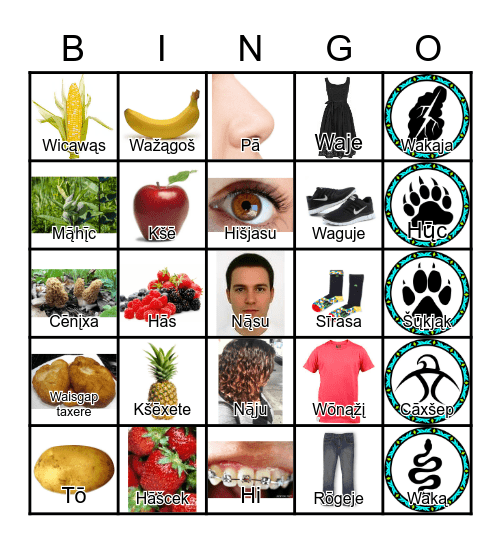 HoCak Bingo Card