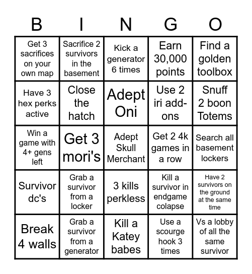 BEEE INGO! Bingo Card