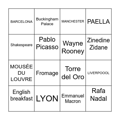 POLÍGLOTAS Bingo Card