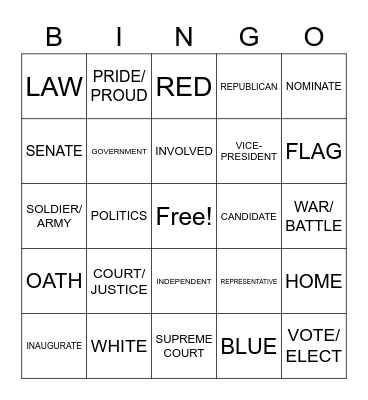 ASL 2 - Unit 8 Bingo Card