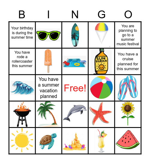 Bingo Mixer Bingo Card