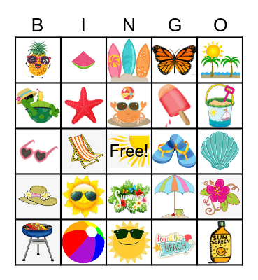 Beach Blanket Bingo Card