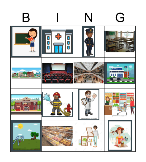 Las comunidades Bingo Card