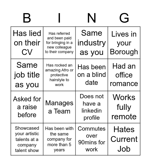 Network + Chill Vol II Bingo Card