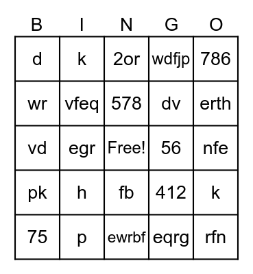 Get to know Greenwashing Bingo Card