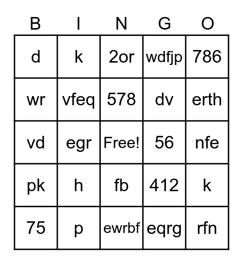 Get to know Greenwashing Bingo Card