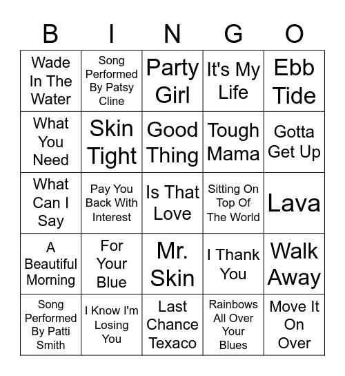 Vinyl Bingo - May Days Edition Bingo Card