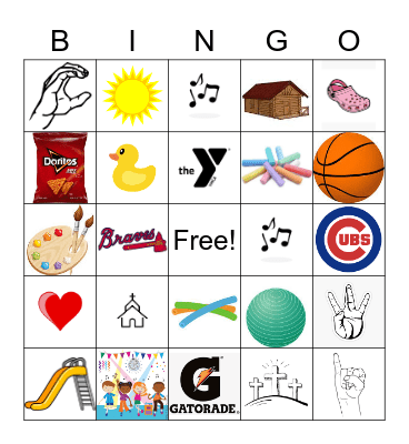 Camp Kelley Bingo Card