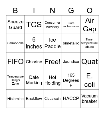 TCEH Bingo Card