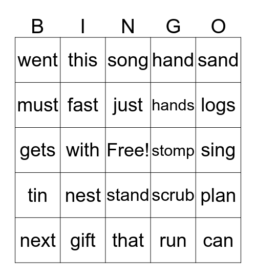 Seth's Mom and Dad Bingo Card