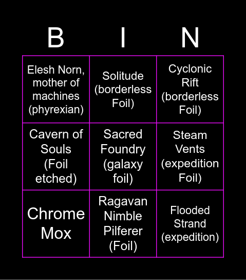 Wrecked Bingo! Bingo Card