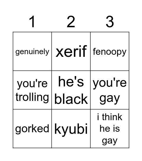 Ivan9 Bingo Card
