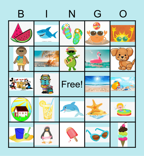 Summertime Bingo! Bingo Card