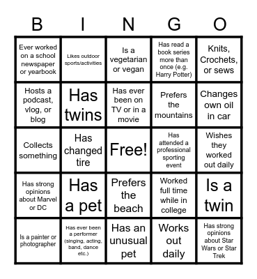 Clinical Trial II Bingo Card