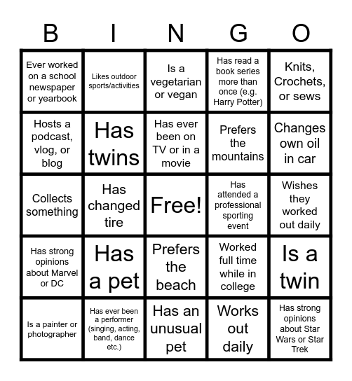 Clinical Trial II Bingo Card