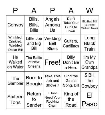 Happy Birthday Bingo Card