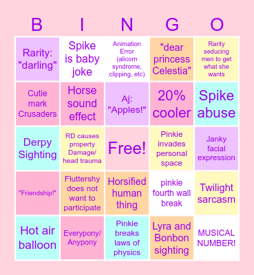 MLP BINGO Card