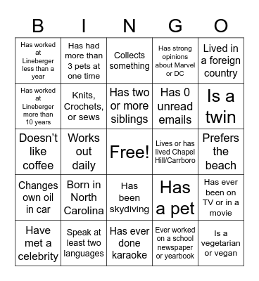 CTO Clinical Trials Day Bingo 1 Bingo Card