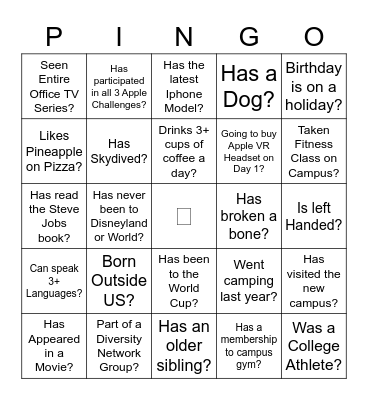 Untitled Bingo 2 Bingo Card