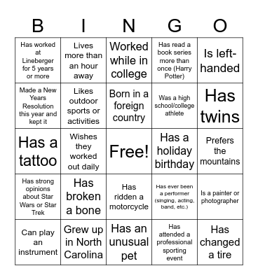 CTO Clinical Trials Day Bingo 2 Bingo Card