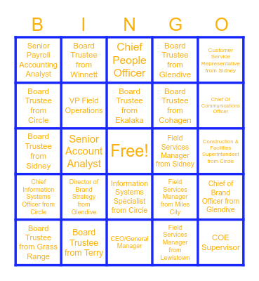 Mid-Rivers Bingo Card