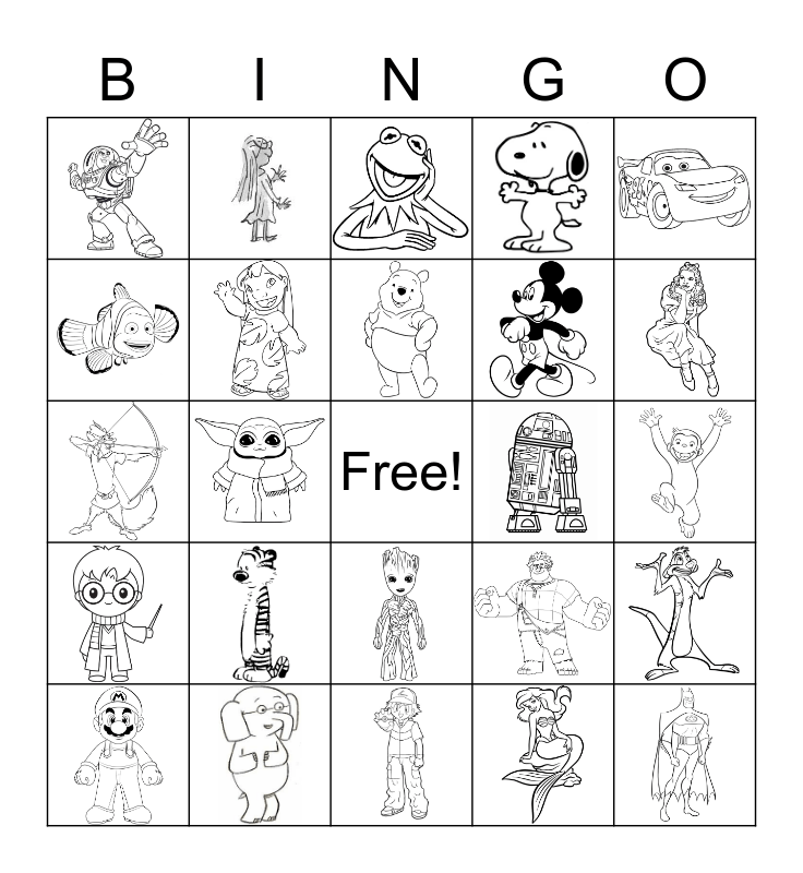 Best Friend Bingo Card