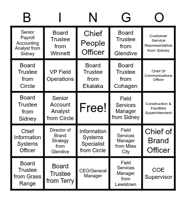 Mid-Rivers Bingo Card