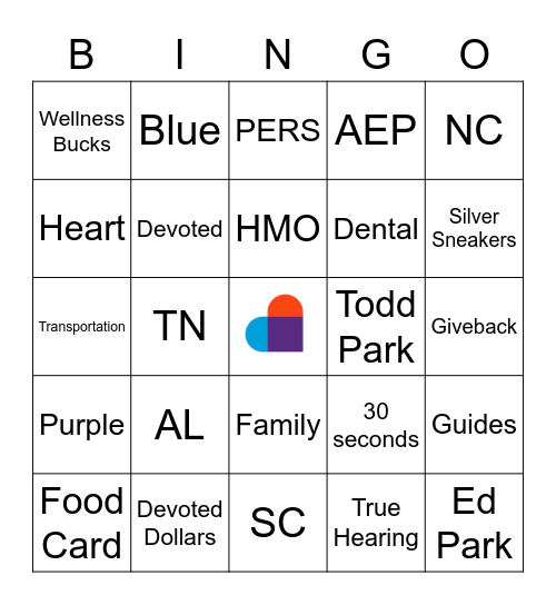 Devoted Health Bingo Card