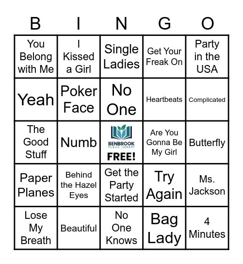 2000s Bingo Card