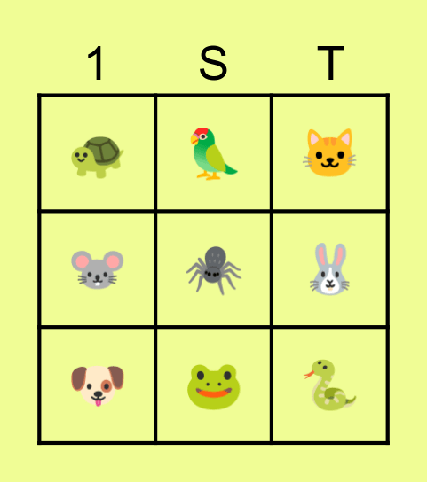 LOVELY PETS 💖 Bingo Card