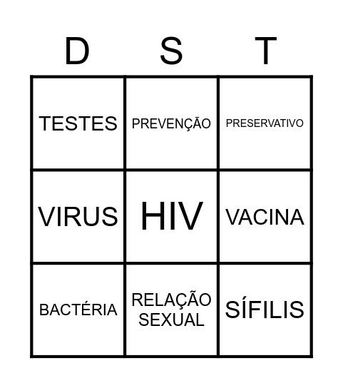 BINGO DA Bingo Card