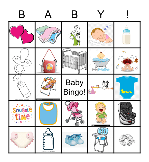 Baby Bingo Card