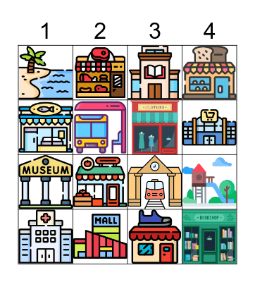 Mi ciudad y casa Bingo Card