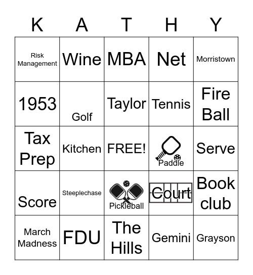 Big Birthday Bingo! Bingo Card