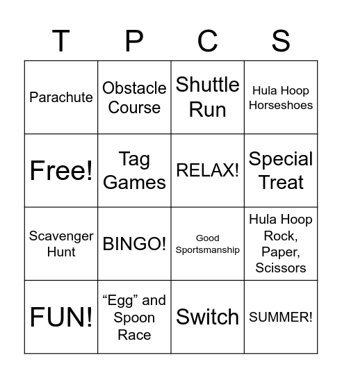 Bingo Card