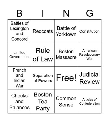 7th Final Exam 22-23 Bingo Card