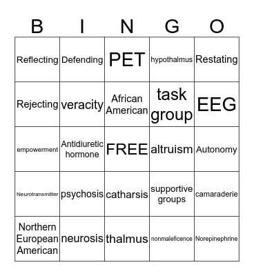 MH Bingo 2 Bingo Card
