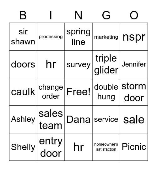 Mr. Rogers Windows Bingo Card