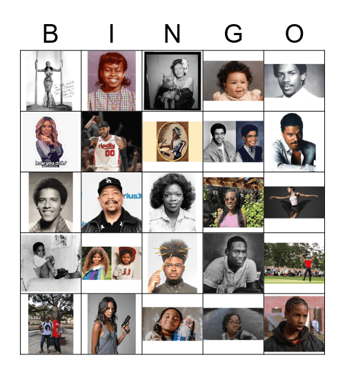 Significant African American Leaders Bingo Card