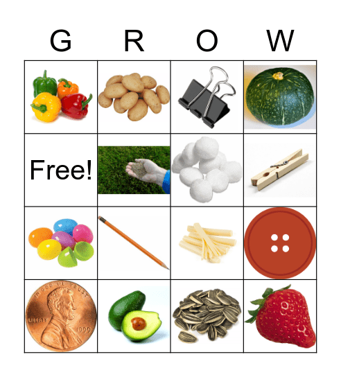 Grow Bingo Card