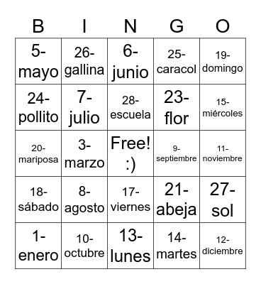 Loteria Bingo Card