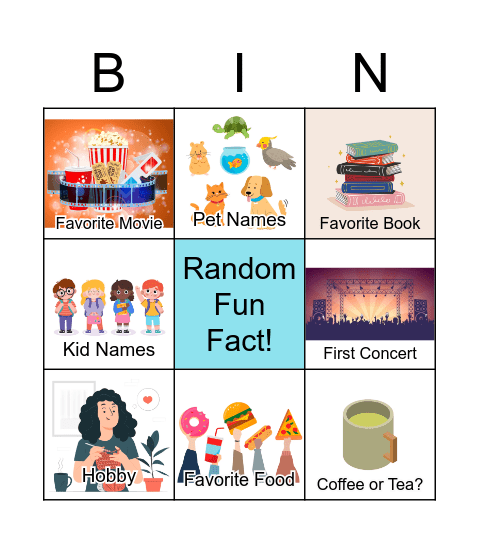 Getting to Know You BINGO! Bingo Card