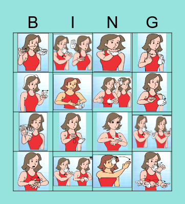 BINGO EM LIBRAS SAUDAÇÕES E CUMPRIMENTOS Bingo Card